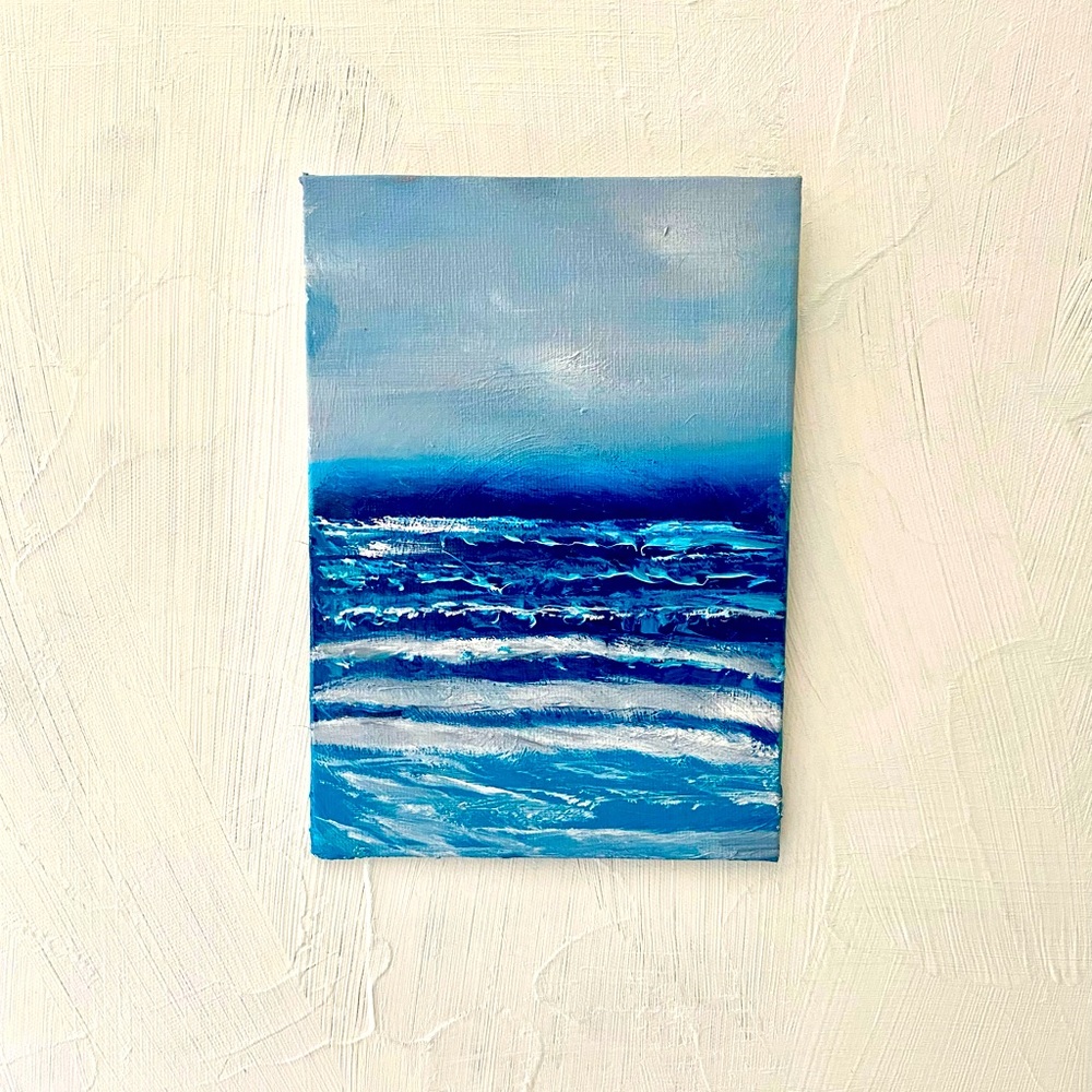 5”x 7” Seascape Oil Painting.